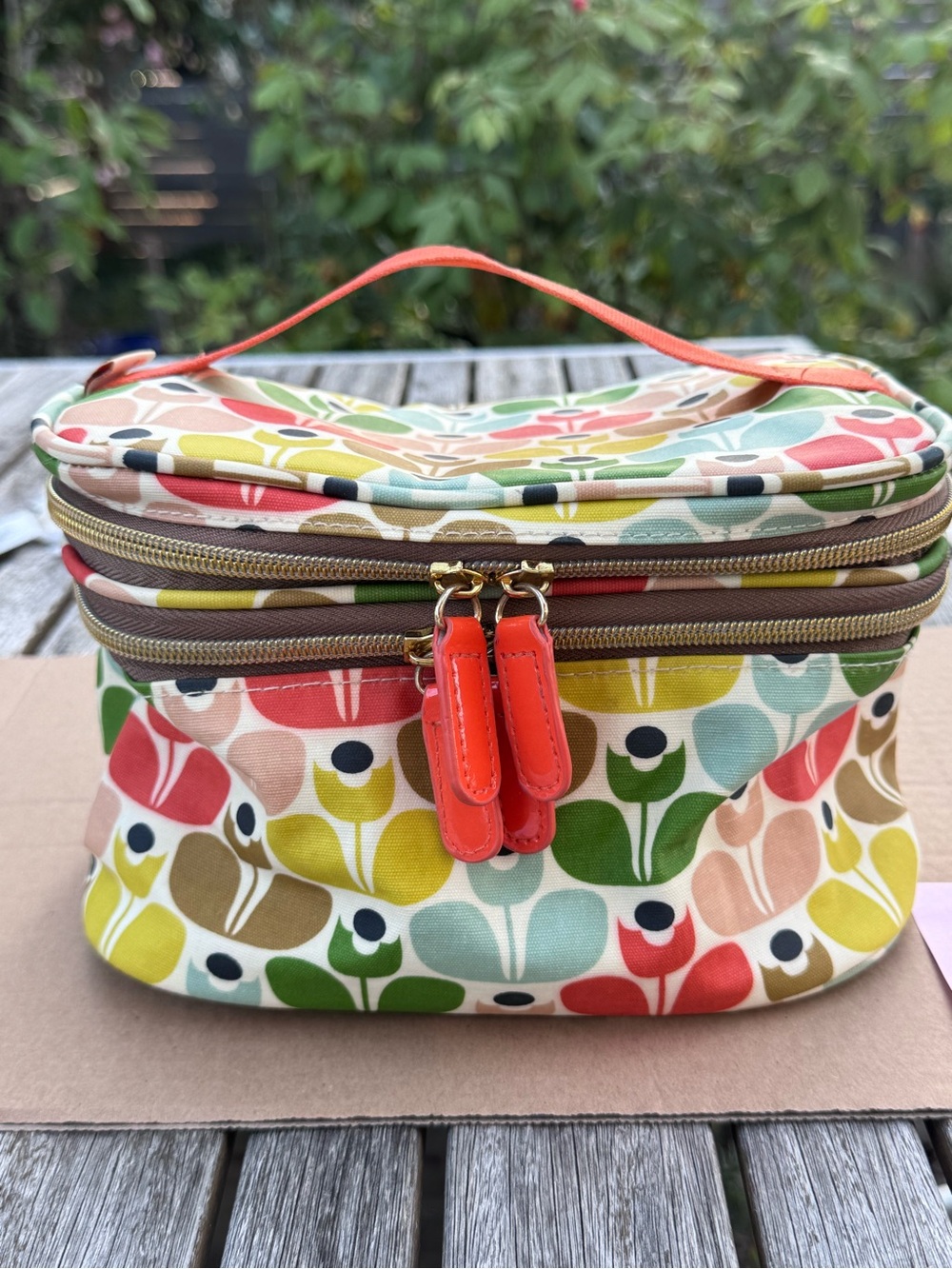 Orla Kiely Coated Canvas Train Case